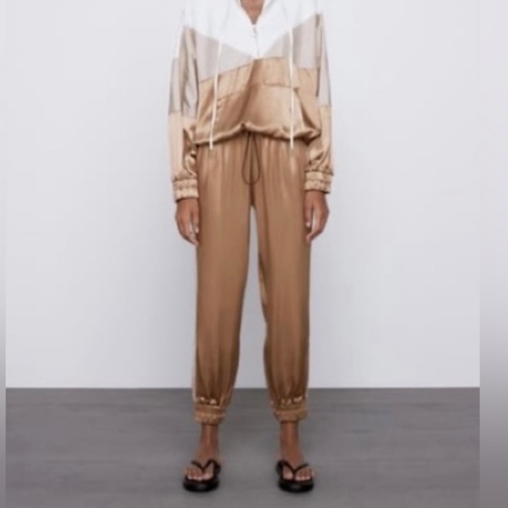 Zara satin Sweatpants